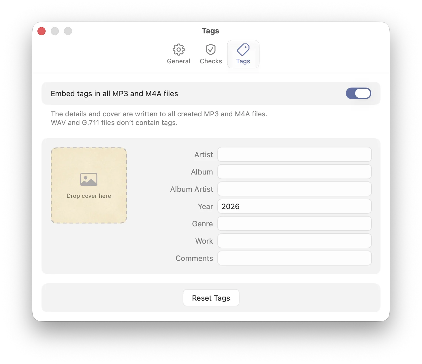 Sponable tags settings